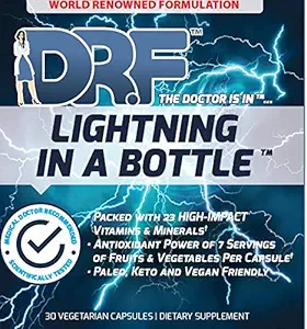 Lightning in a Bottle by Dr. Farrah World Renown Medical Doctor | 23 High Impact Vitamins & Minerals | Antioxidant Power of 7 Servings of Fruit & Vegetables | Paleo, Keto, & Vegan Friendly