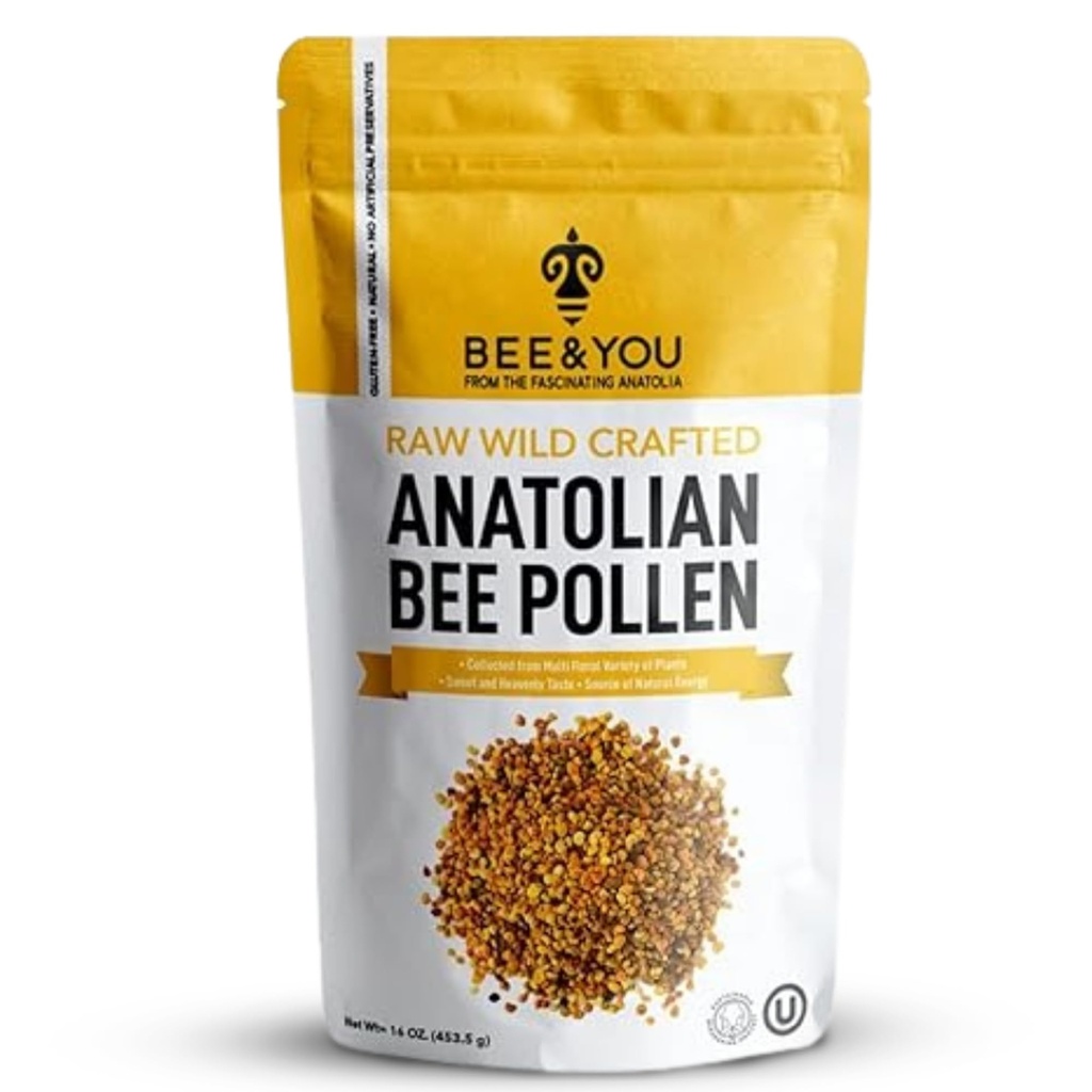 Arı ve You Bee Pollen Granules, 16oz (1lb) Bag,% Saf, Doğal Tamam, Antioksiler, Proteinler, Vitaminler, Amino Asitler, Yetişkinler için, Kadınlar, Erkekler, Erkekler, Erkekler, Erkekler, Erkekler