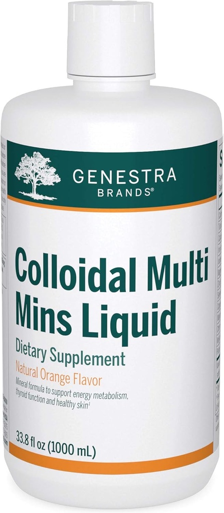 Genestra Brands Colloyal Multi Mins Liquid - Κολλοειδή Ορυκτά - Φυσικό Πορτοκαλί Γεύση - 33 Υπηρεσίες