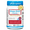 Life-Space Shape B420 Probiyotiks for Shape Better, GLP-1 Boost, 2 Ay Hizmet, Klinik olarak Geri Döndü Metabolism Desteği, Kadınlar ve Erkekler için Probiyotikler, 60 Vegetarian Capsules