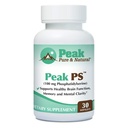 Peak Pure & Natural “Peak PS” Phosphatidylserine Brain Health Supplement - Χωρίς σόγια Nootropic για την υγεία μνήμης - Συμπλήρωμα για την υγεία του εγκεφάλου - 30 Count 100mg Softgels