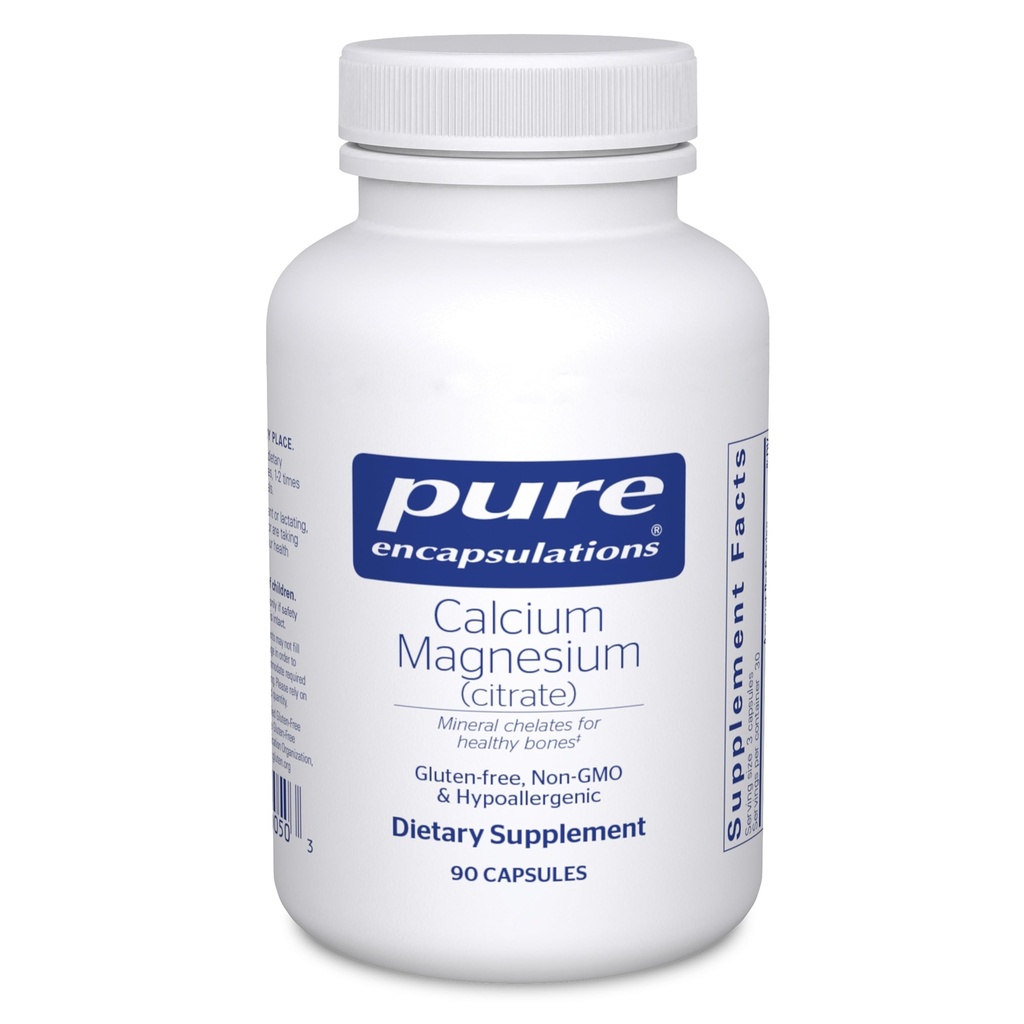 Saf Enkapsülasyonlar Magnezyum (Citrate) - 240 guba & 240 g Magnezyum - Bone Health Support - Non-GMO & Vegan - 90 Capsules