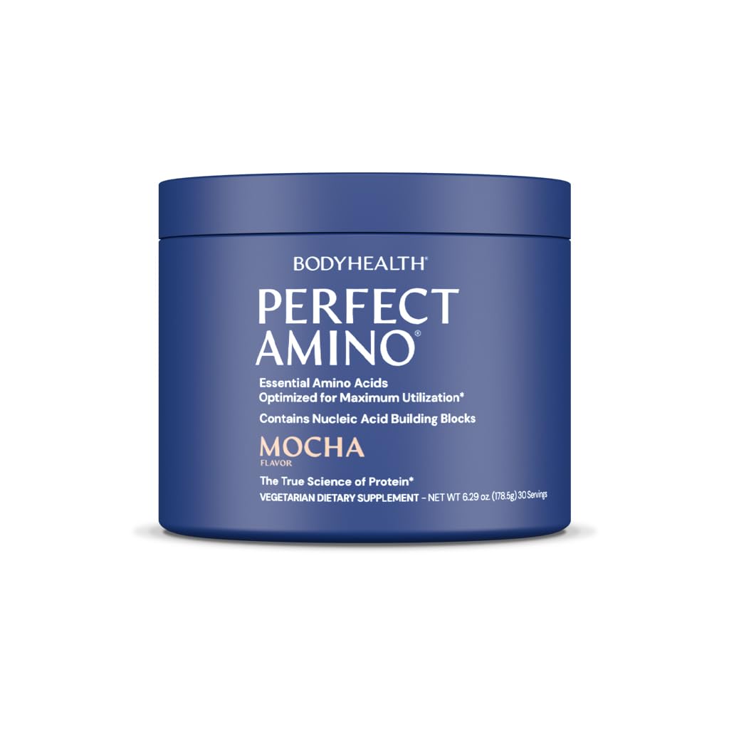 VücutSağlık MükemmelAmino Toz - BCAA ve EAA Toz Pre and Post Workout - Amino Asit Enerji Erkekler ve Kadınlar için Yalın Kas ve Kurtarma Desteklemek için İçilir - Mocha - 60 Hizmetler