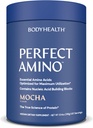 BodyHealth PerfectAmino Powder - BCAA και EAA Σκόνη για την προετοιμασία και μετά την προπόνηση - Amino Acid Energy Drink for Men and Women to Support Lean Muscle and Recovery - Mocha - 60 Services
