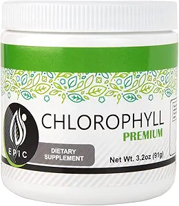 Epic Black Label Premium Chlorophyll Toz Diyeter Supplement. Doğal klorophyll Bu Potent ve efektif, Mint'ın bir dokunuşuyla almak kolaydır.