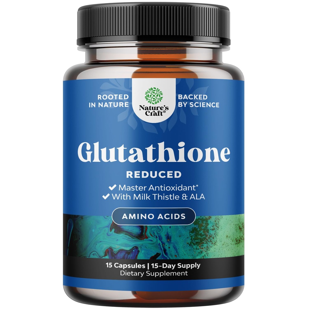 Süt Butle ile Glutathione Supplement - Alfa Lipoic Acid & Milk Butle Silymarin for Skin Radiance, Liver Support & Immune Support - 15 Count