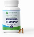 MigRePair Şişe 60 - Doktor Formula 1 Migraine Relief Supplements - Natural Herbal Support with Firefew, Butterbur & Grape Seed - Migraine Headache Support