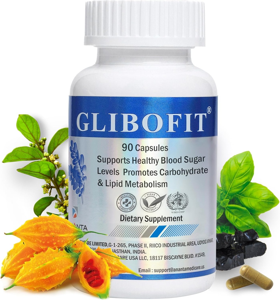 GLIBOFIT – Sağlıklı Karb & Fat Metabolism Desteği, 90 Vegan Capsules