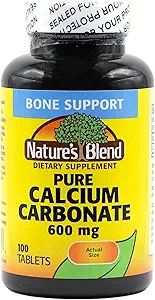 Nature's Blend Pureuba Carbonate 600 mg 100 Tabs (1684)