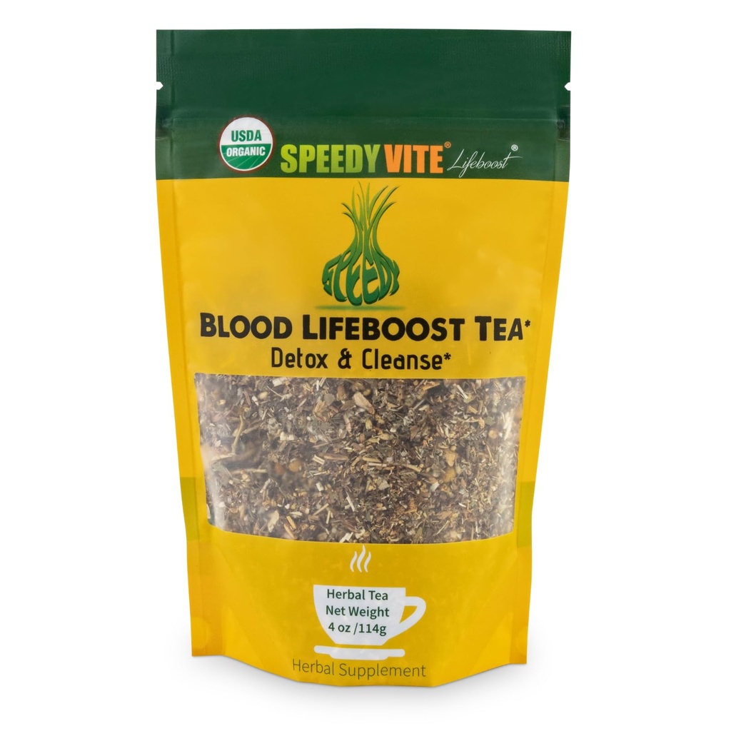SpeedyVite® Blood Lifeboost Tea | Temizler ve kan akışından aşırı atık kimyasallarının doğal kaldırılması * | Contains Echinacea, Chamomile ve daha fazlası