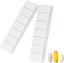 2Pack Weekly Pill Organizer,Extra Large 7 Days Pill Cases Travel Daily Pill Box for Fish Oil, Steels Supplements and Other Vitamin Pill