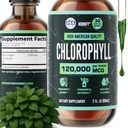 HERBIFY Chlorophyll Drops - Sıvı Chlorophyll for Energy Boost & Immune System Support - ABD'de Made in USA - Chlorophyll Liquid Drops for Body Detox, Internal Deodorant & Advanced Skin - 2 Oz