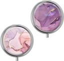 Mini Pill Box, Small Pill Box, Portable Pill Box, Cute Pill Organizer for Vitamins, Drugs, Fish Oil and Supplements