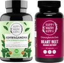 Mutlu Sağlıklı Hippie Beetroot Capsules & Organik Ashwagandha Stres Desteği Supplement Capsules
