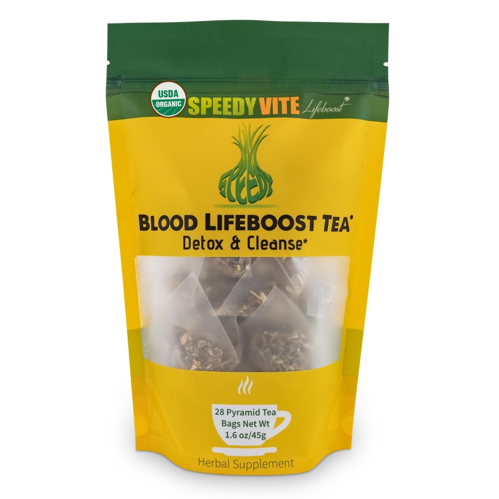 SpeedyVite® Blood Lifeboost Tea | Atıkların Kan Akımından Çıkarılması* | Antioksit Immune Boosting* | Contains Echinacea, Chamomile ve More More More