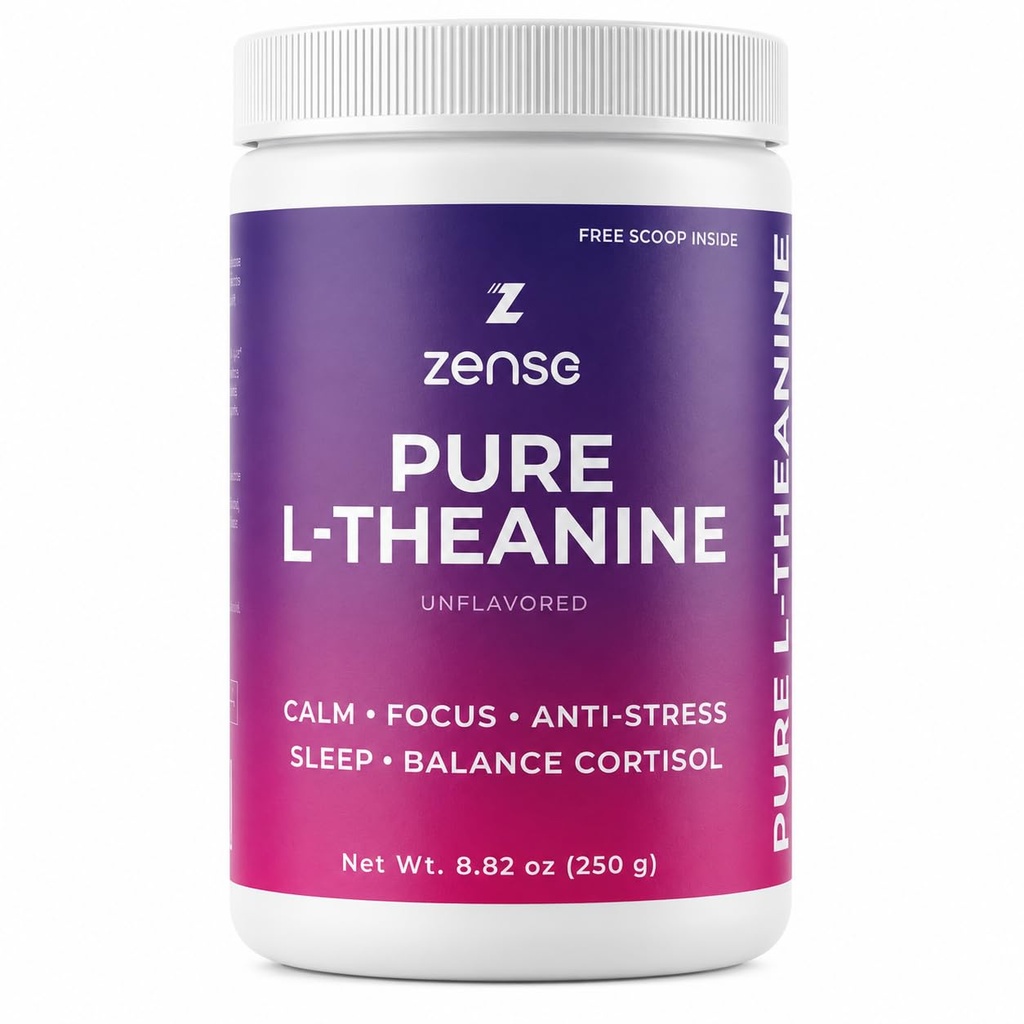 Pure L-Theanine Toz %100 [266gm-1,250 Hizmet] Natural L-Theanine Supplement - Only 1 Materials, Free of Sugar,Soy, Filler, Melatonin, Non-GMO, Vegan