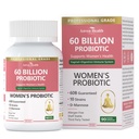 Kadın pH Dengesi ve Digestion- 60 Milyar CFU Vaginal Probiyotiks with Cranberry D-Mannose, Vegan & Non-GMO for Urinary Tract & Immune | 90 Caps