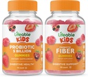Lifeable Probiyotiks 5 Milyar Çocuk + Prebiyotik Fiber Çocuklar, Gummies Sche - Great Tasting, Vitamin Supplement, Gluten Free, GMO Free, Chewable Gummy