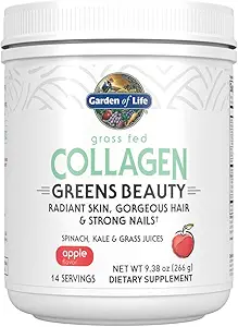 Life Grass Fed Collagen Greens Beauty Toz - Apple, 14 Hizmetler, Kadınlar için Skin Saç Nails Ortakları, Collagen Powder Toz + Protein + Yeşiller Tamamlayıcı