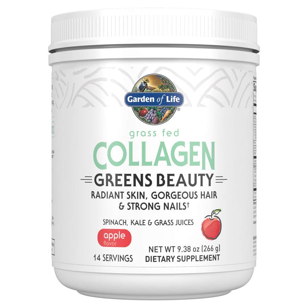 Life Grass Fed Collagen Greens Beauty Toz - Apple, 14 Hizmetler, Kadınlar için Skin Saç Nails Ortakları, Collagen Powder Toz + Protein + Yeşiller Tamamlayıcı