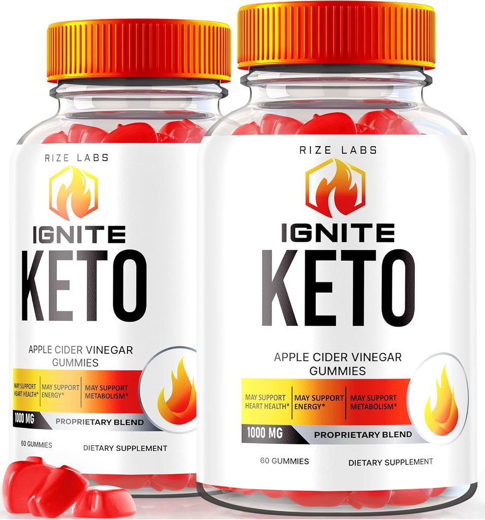 Laboratuarları ( Gelişmiş Kilo kaybı için 2 Ignite Keto ACV Gummies paketi, Diyetsel Supplement (120 Gummies)
