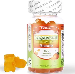 Yetişkin 5200 Live Biotin, Citrus Flavored Daily Multivitamins with Vitamins A, C, D3, E, B6 ve B12, çinko-Skin, Saç Büyüme, All Over Health