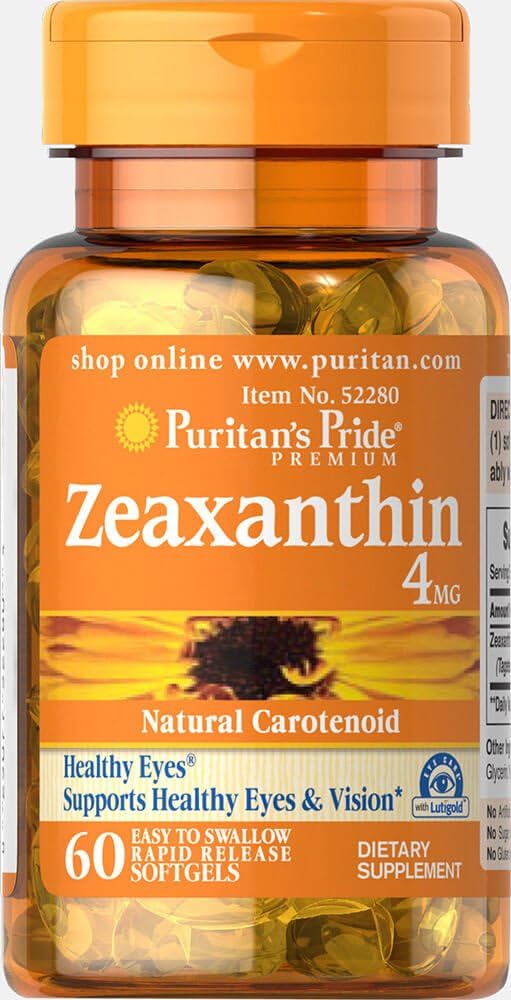 Puritan'ın Gurur Zeaxanthin 4 mg-60 Softgels