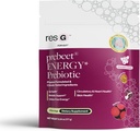 ResBiotic resG prebeet - Prebiyotikler Digestion, Occasional Constipation, Gas, Bloating with Akkermansia & GLP-1 Support w/Beet Root & Fiber, Gut Health for Women & Men - 180g (30 hizmet)