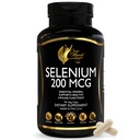 Cocó Mart N.M.D Selenium - Tiroid Sağlığı için Temel Mineral -200 mcg- 3 Ay Supply -Gluten Free, Soy Free, Süt Free, GMO Free, Vegan - 60 Capsules