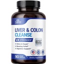 Liver Detox & Colon Cleanse - 2X Güçlü - Liver Cleanse Detox & Tamir - Kolon Cleanser & Detox - Premium Milk Butle Supplement - Men & Women - Vegan 90 Capsules