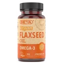 Deva Vegan Omega-3 Flaxseed Oil Supplement - 1000 MG EN Cold-Pressed & Unrefined - Fish Oil Alternative - with Omega-3 ALA - 90 Capsules, 1-Pack