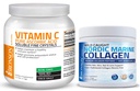Bronson Marine Collagen Peptides Hydrolyzed Protein Powder 100% Wild Caught Nordic Cod Vitamin C Pure Acorbic Acid Soluble Fine Μη GMO κρύσταλλα