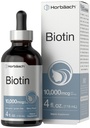 Horbäach Biotin Liquid Drops 1000006 | 4 fl oz | Berry Flavor | Vegetarian, Non-GMO & Gluten Free Supplement Supplement