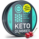 MCT Oil Hua Gummies Collagen Metabolism ATM - Pre Workout Gummy Energy Chews Keto - Fiziksel ve Zihinsel Enerji, Low Carb, Low Calorie - 60 Cherry Collagen Gummies For Women and Men