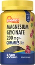 Sundance Magnezyum Glycinate Gummies | 200 mg | 50 Kont | Grape Flavor | Vegan, Non-GMO ve Gluten Free Supplement Supplement Supplement