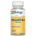 SOLARAY Vitamin D3 10000IU (250 mcg) - Yüksek Potency Vitamin D - Cholecalciferol - Güçlü Bones ve Immune Support Supplement - 60-Day Garanti, 60 Hizmet, 60 VegCaps