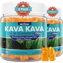 Kava Gummies, Sugar Free Calm Gummies w/Rhodiola Rosea, Ashwagandha, L-Theanine, GABA, Melatonin-Free Kava Mix for Relaxation, Calm and Focus - Alternative to Kava Toz Capsules, Vegan 120 Ctt
