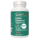 Sanar Naturals Colon Cleanser Max Relief - Senna Leaf Soft Laxative - GLP-1 Desteği - Destekler Detox Cleanse ve Gut Health, Digestive Support Supplement for Women & Men, 60 Capsules