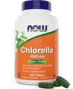 Τώρα Chlorella 1000mg Tablets - 200 Count (Pack of 2) - Φυσικό Occuring Chlorophyl, Beta- Carotene - Μη- ΓΤΟ, Vegan - Πράσινο συμπλήρωμα διατροφής για γυναίκες και άνδρες