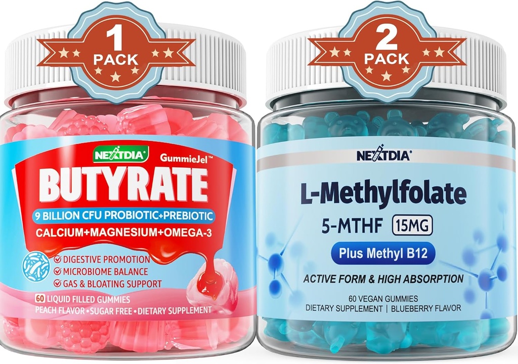 Ancak Probiyotik + Prebiyotik + Postbiyotik, L-MethylFolate 15mg Gummies