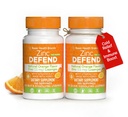 Temel Markalar - çinko Orange savunma - 100 Lozenges - Doğal Orange Flavor çinko-Lozenges - Immune Boost, Cold Relief, Non-GMO, çinko Atı & Vitamin C - 2Packges