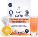 Dünya Premium Zero-Sugar Electrolyte - Pink Himalaya Salt ile yapılır - Hydration Toz Paketleri | Premium Malzemeler | Keto & Paleo Friendly | 30 Sticks, Orange