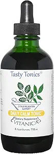 Vitanica Daily Calm Tonic - Brain Health için sıvı Supplement - Lemon Balm, Kava Kava & Passionflower - Gerçlik ve Irritability - Pro Logo - 4 Fl Oz Oz