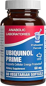 Συμπλήρωμα Ubiquinol Ubiquinol CoQ10 - Συμπλήρωμα Q10 Συνένζυμο για Καρδιά Ανοσολογική Ενέργεια Κυτταρική & Εγκεφαλική Υποστήριξη - Χορτοφαγική Μη ΓΤΟ & Κατασκευασμένη στις ΗΠΑ σε εγκαταστάσεις cGMP - 60 Υπηρεσίες