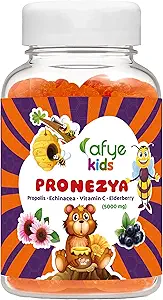 Çocuklar PRONEZYA Immune System Alert Gummies with Animal Shaped - Immune System Support Vitamins Supplement for Yetişkinler & Kids Propolis, Echinacea, C, Elderberry, 5000 mg-30 sayı (Pazarlama)
