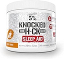 5 Beslenme Zengin Piana Knocked Out Natural Sleep Aid | Post-Workout Recovery & Deep Sleep Supplement | GABA, Melatonin, Chamomile, Tyrosine, 5-HTP, & More | 7.2 oz, 30 Hizmetler (Apple Cider)