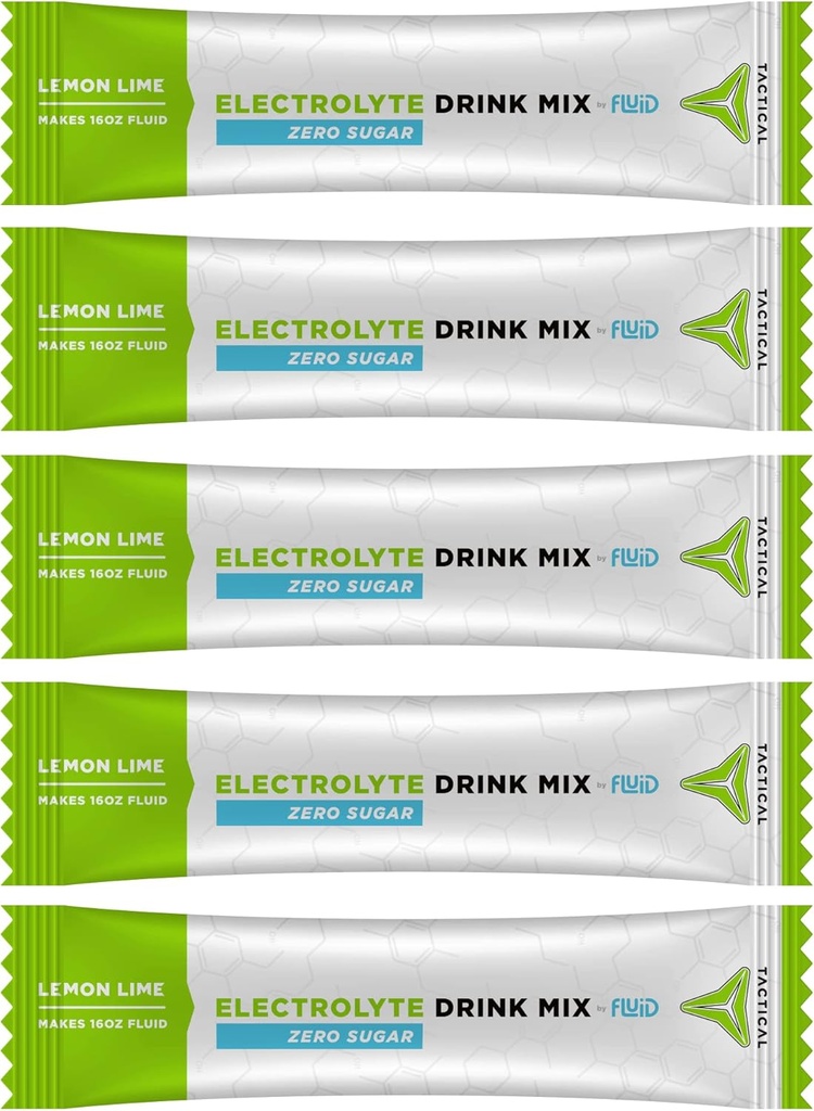 Akış Taktikleri - Zero Sugar, Keto Electrolyte Toz, Hydration Packets, Made in USA (Lemon Lime, 25 Count)