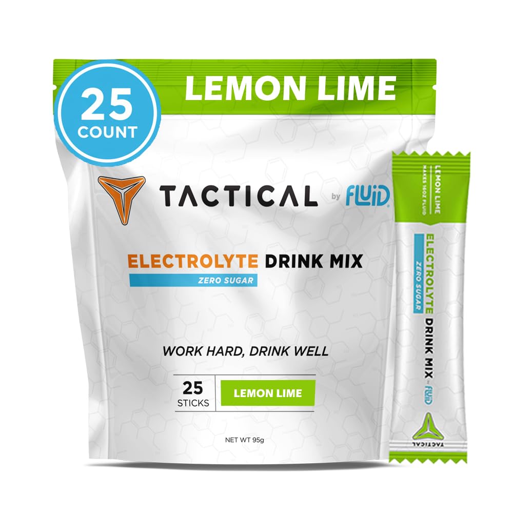 Akış Taktikleri - Zero Sugar, Keto Electrolyte Toz, Hydration Packets, Made in USA (Lemon Lime, 25 Count)