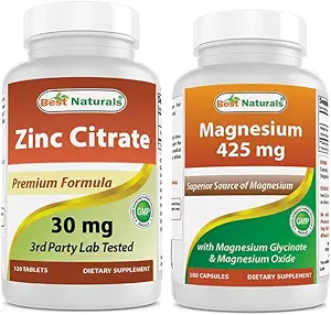 Zinc Citrate 30 mg & Magnesium Glycinate 425 mg