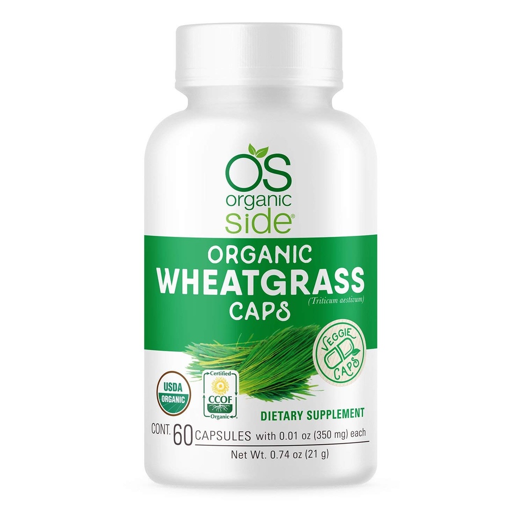 | Organik Buğdaycılar Capsules | 60 Kont | USDA sertifikalı Organik, Non-GMO, Doğal Enerji Boost için Vegan Supplement, Immune Support ve Wellness